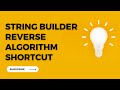 How to Use StringBuilder Object Function to Reverse a String in Java