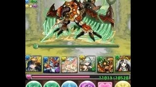 パズドラ【地の神秘龍・地獄級】イシス×クシナダヒメPT　ノーコン！攻略