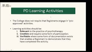 2025 PD Cycle Information Session for 2023 registrants