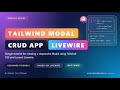 CRUD with Tailwind CSS Modal in Laravel Livewire 3 Bangla Turorial – EP33|Complete Guide