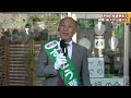 平群町長選挙告示　現職・新人の一騎打ち