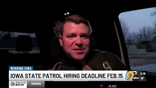 Working Iowa: Iowa State Patrol seeks new troopers with February 15 application deadline