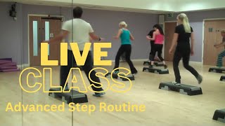 STEP AEROBICS (Advanced) - Final Routine #10 | Live Freestyle Step Class | Rebourne Fitness