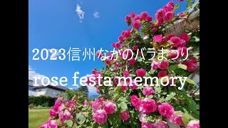 思い出をふりかえる～バラのラブソングにのせて～（2023信州なかのバラまつり　＃６）