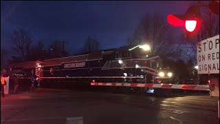 LSRC 6433 leads the LSRC Santa train in Birch run, Mi 12-2-22