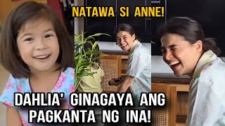 DAHLIA AMELIE NAKIPAG-DUET SA KANYANG MAMA ANNE CURTIS / ANNE NATAWA SA PAGKANTA NG ANAK