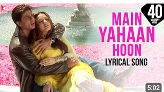 Main Yahaan Hoon | Full SongVeer-Zaara | Shah Rukh Khan | Madan Mohan, sultan studio