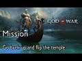 God Of War 4 Mission A Path to Jotunheim: Go back up and flip the temple