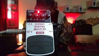 Behringer FX100 Digital Multi-FX (Pedal demo) 3/22/23