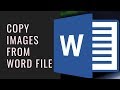 How To Copy Images From Word Files to Computer
