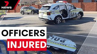 Pair of police officers injured in nasty Novar Gardens crash | 7NEWS