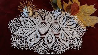 How to crochet an oval doily