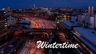 Nightflyer drone in Winter Stockholm 🌙 ❄️ 🚁