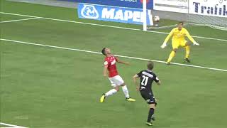 Amazing goal from up in the air by Niklas Castro of Kongsvinger Toppfotball