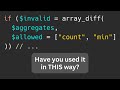 3-in-1 PHP Tip: Array Diff, Exception, Method Params