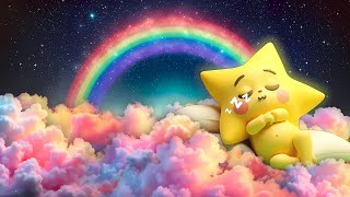 Sleepy Star Lullaby ✨ No Ads - Soothing Baby Sleep Music with Rainbow