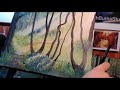 watercolor forest landscape ✶ process and thoughts