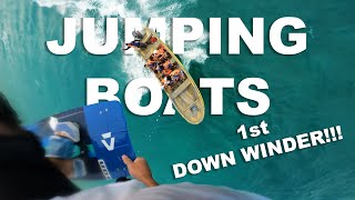 DOWN WIND KITEBOARDING is EPIC!! - Court In The Act FREE RIDE #VLOG 185