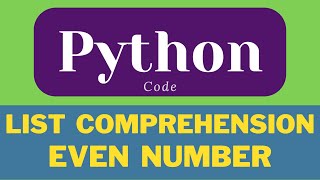list comprehension | List in Python | | Python List | Python tutorial | #shorts #python #ytshorts