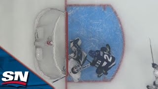 Maple Leafs Avoid Disaster After Review As Puck Deemed Frozen Before Point's Goal