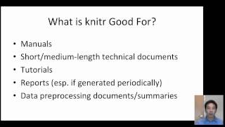 4 11 Literate Statistical Programming with knitr in R