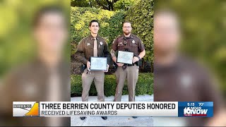 Three Berrien County deputies honored with ‘Lifesaving Awards’