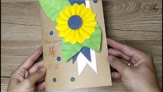 Mĩ thuật 3 - Bưu Thiếp Tặng Mẹ Và Cô || Làm Thiệp Tặng Mẹ  || How To Make A Card For Mom