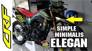 HONDA CRF VARIASI STIKER YG SIMPLE DAN MINIMALIS,,TAPI TTP ELEGAN