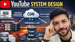 YouTube System Design Explained | Complete Architecture, CDN, Cache, Likes, Comments, Recommendation