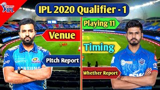 IPL 2020 Qualifier 1 : Delhi Capitals Vs Mumbai Indians Playing 11, Match Win Prediction, Pitch...