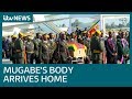 Robert Mugabe's body arrives home from Singapore | ITV News