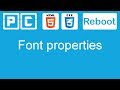 HTML5 and CSS3 beginners tutorial 13 - font properties