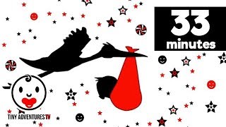 Baby Sensory - Black White Red Animation - 33 Minutes - Soothing Video for Baby
