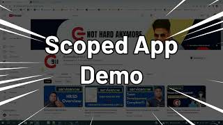 ServiceNow Scoped Application Demo |  Hyperautomation and low-code