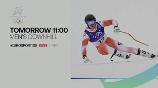 2026 Eurosport 4K. Milano Cortina Olympics. Mens Downhill