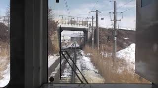 JR奥羽本線　川部→青森【701系・前面展望・641M】　2020.02.29