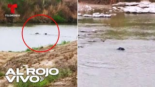 Captan a inmigrantes ahogándose en el Río Bravo y a la vista de la patrulla fronteriza
