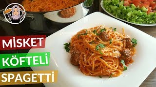 Misket Köfteli Spagetti Tarifi | Salçalı, domates soslu |  Hatice Mazı ile Yemek Tarifleri