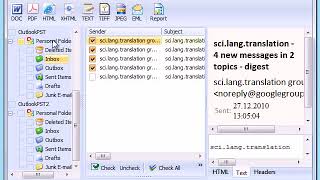 How to convert outlook email to PDF, DOC, TIFF, JPEG and EML