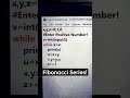 Fibonacci Series! #python #shorts