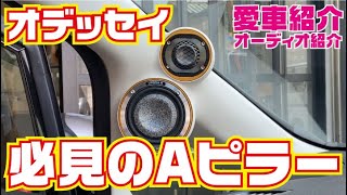 【愛車紹介】オデッセイ　ゴールドに輝くアルミバッフル【カーオーディオ】【2000 IASCA World Championの店】