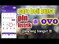 cara beli  pulsa listrik lewat ovo