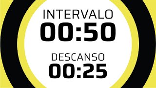 #TIMER | 50 second #intervals with 25 seconds break | No music