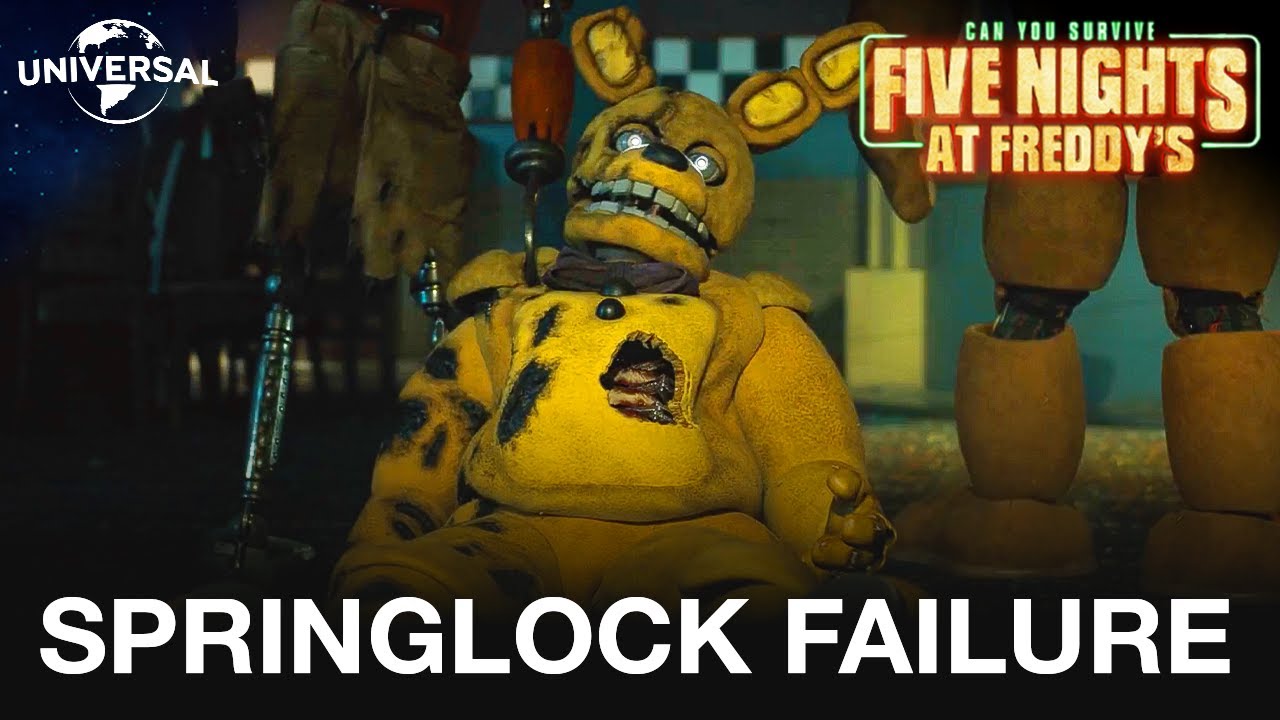 SPRINGLOCK FAILURE Scene In Five Nights At Freddy's Movie - YouTube