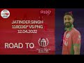 Jatinder Singh 118(116)* vs PNG on 12th April 2022 | Highlights