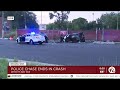 Police chase leads to crash in Detroit