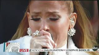 JENNIFER LOPEZ perform This Is Your Land America The Beautiful at Joe Biden Inauguration 2021
