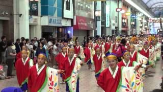 上町よさこい鳴子連(よさこい祭り2013前夜祭）記念パレード