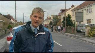 BBC POINTS WEST - CHRIS JAMES - Young Soldier hit by car in Clevedon