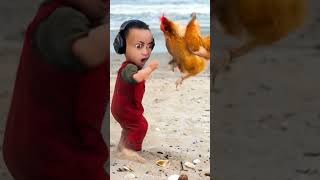 تحدي ايستيوب ضد دجاجة | Chicken Fight !! 🐔👊#chicken #challenge